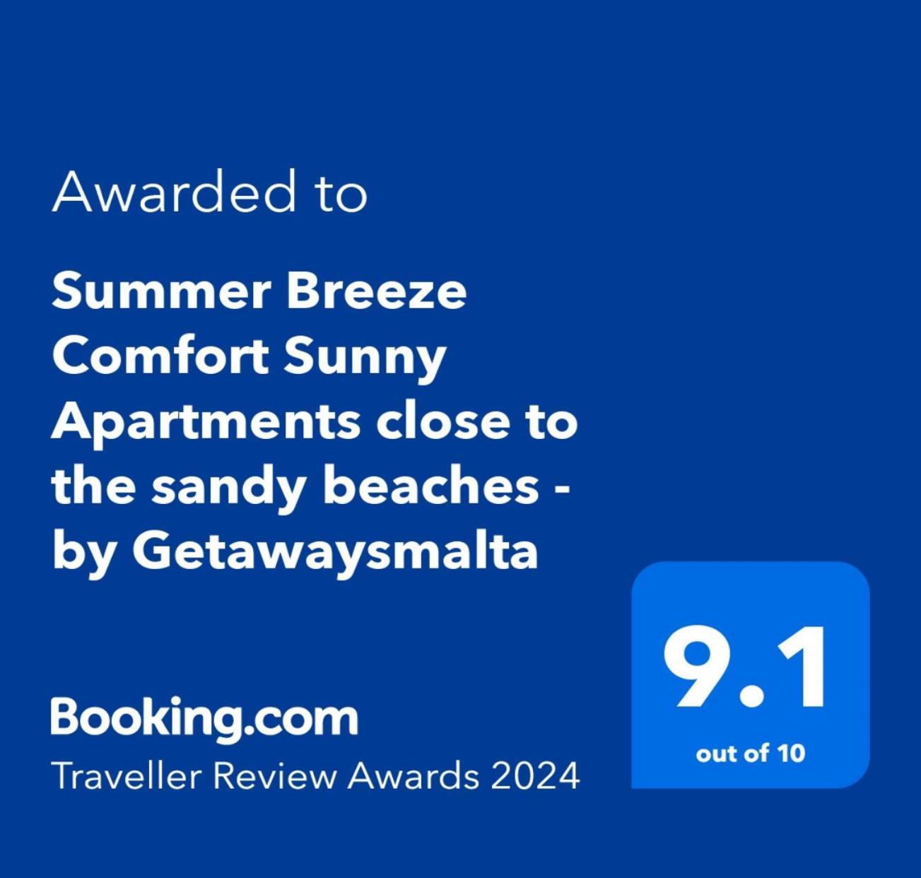 Summer Breeze Comfort Sunny Apartments Close To The Sandy Beaches - By Getawaysmalta Mellieha Exterior photo